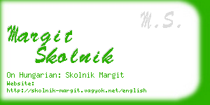 margit skolnik business card